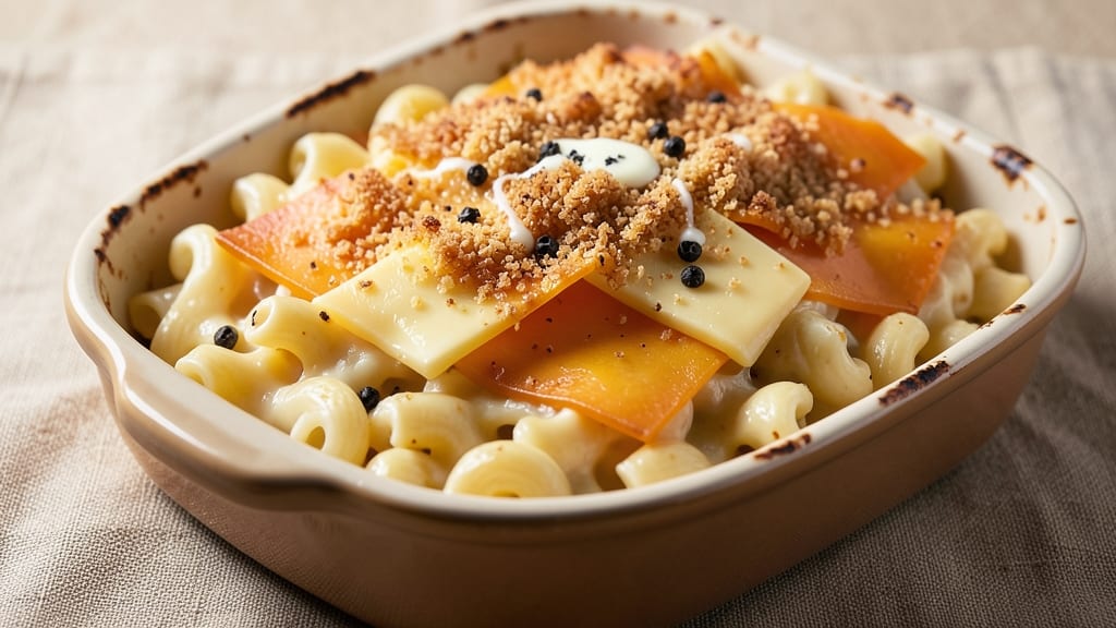 Baked Mac and Cheese Recipe with American Cheese: Crispy Top, Melty Streaks, One-Pan Magic