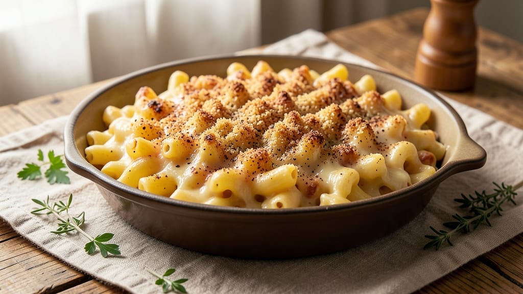 Baked Mac and Cheese Recipe With Crunchy Top: Golden Crust, Gooey Pull-Apart Magic