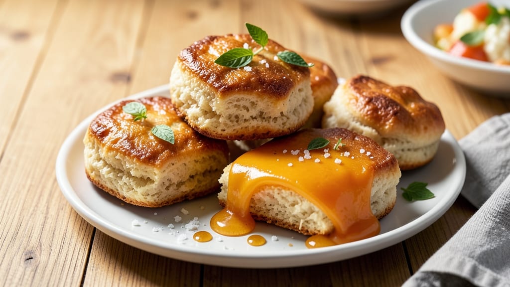 American Cheese Biscuits Recipe: Flaky Layers With Melted Cheese Rivers