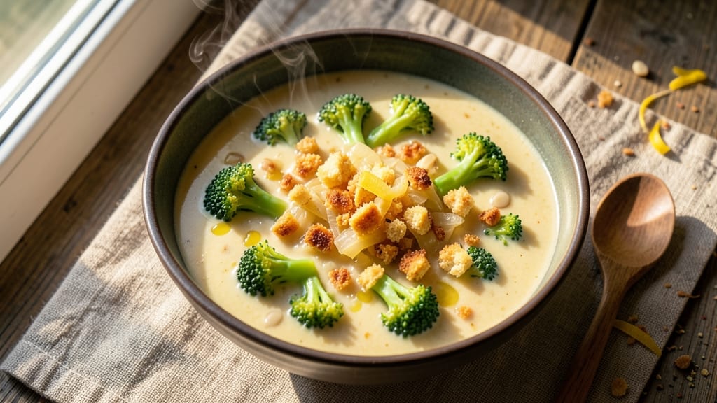 Atlanta Bread Company Broccoli Cheese Soup Recipe: Velvety Cheese Swirls and Crispy Bread Topping