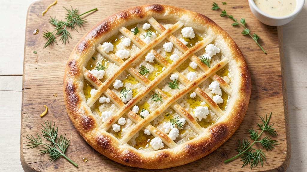 Baked Cottage Cheese Flatbread Recipe: Flaky Layers With Hidden Creamy Surprise