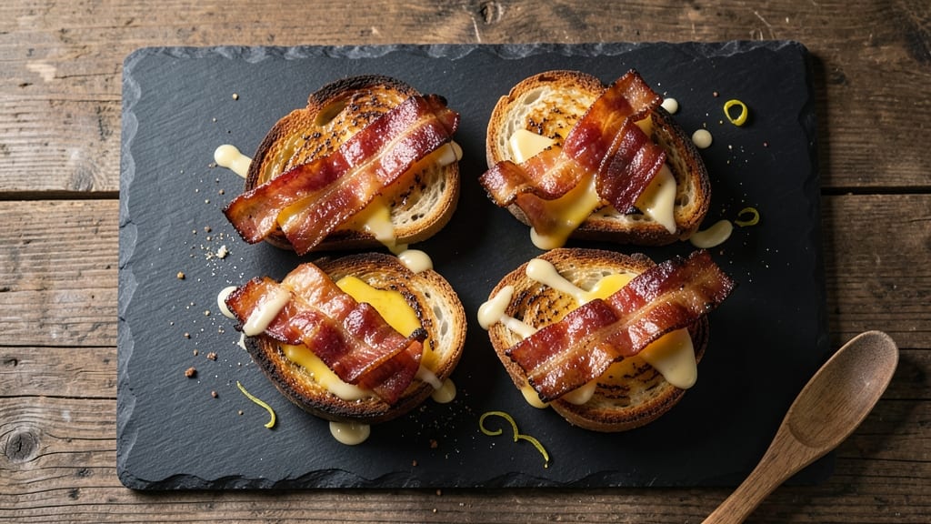 Bacon-Wrapped Grilled Cheese Recipe: Crispy Edges and Smoky Cheese Rivers