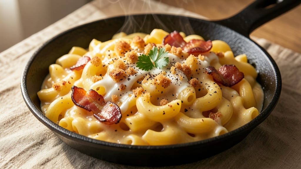 American Style Mac and Cheese Recipe: Triple-Cheese Crunch Top That Never Gets Soggy