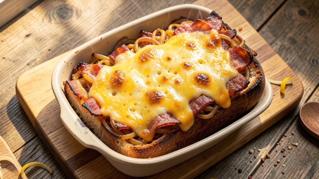 Bacon, Cheese, and Onion Bread Recipe: Crispy Pull-Apart Loaf With Melty Edges