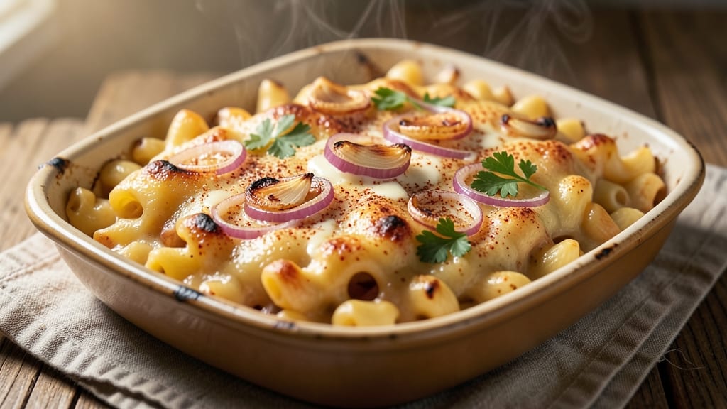 Baked Macaroni and Cheese Without Milk Recipe: Dairy-Free Creaminess With Crispy Breadcrumbs