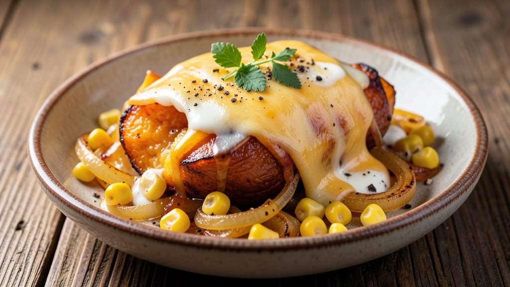 Baked Acorn Squash and Corn Cheese Recipe: Crispy Edges, Gooey Pull-Apart Magic