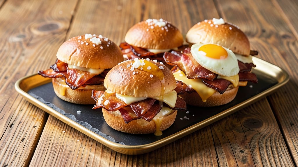 Bacon, Egg, and Cheese Sliders Recipe: Mini Breakfast Sandwiches With Crispy Edges