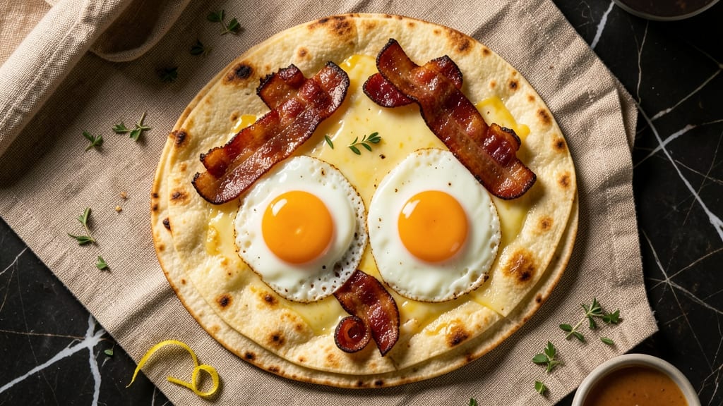 Bacon, Egg, and Cheese Quesadilla Recipe: Crispy Edges and Runny Yolk Magic