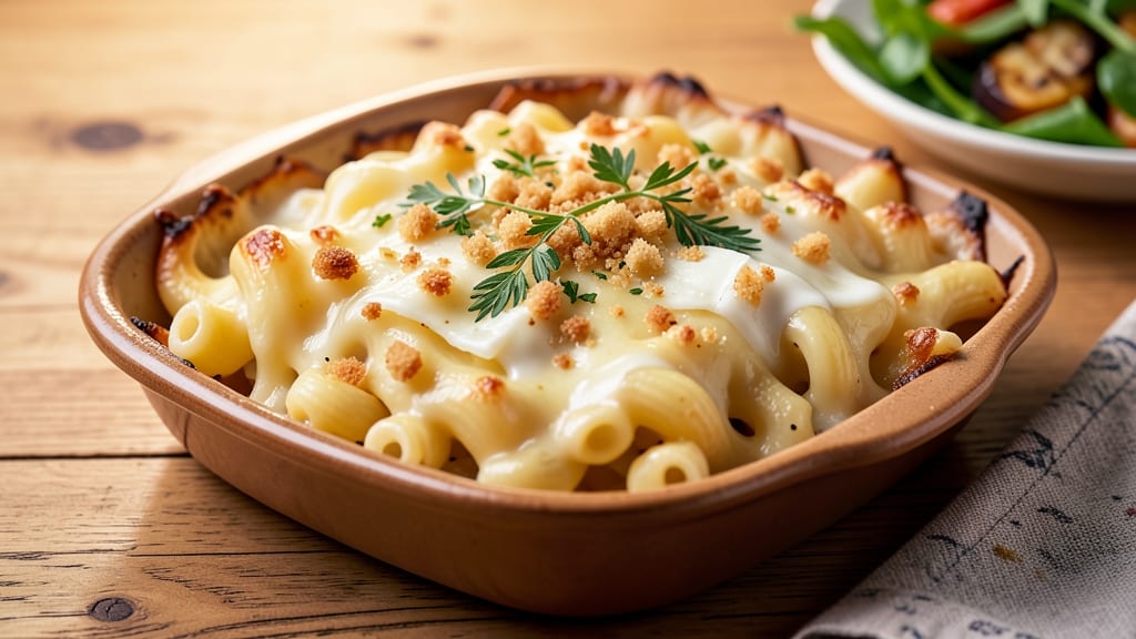 Baked Mac and Cheese Recipe for 4: Crispy Top, Gooey Pull-Apart Magic