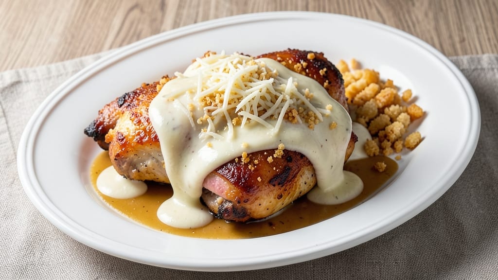 Baked Chicken Mayo Cheese Recipe: Crispy Top, Melty Pull-Apart Magic
