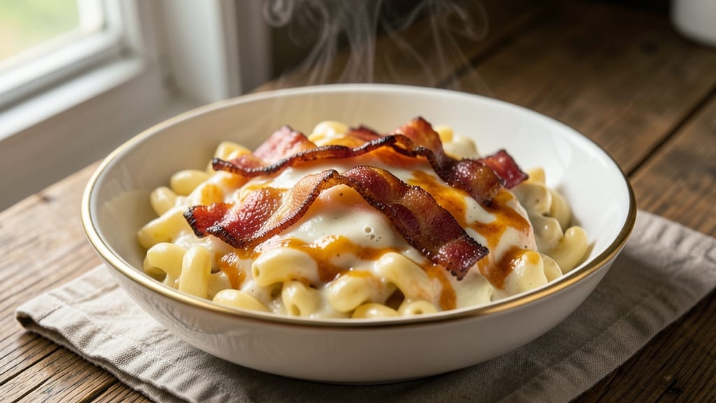 Bacon Ranch Macaroni and Cheese Recipe: Crispy Bacon Bits and Creamy Ranch Twist