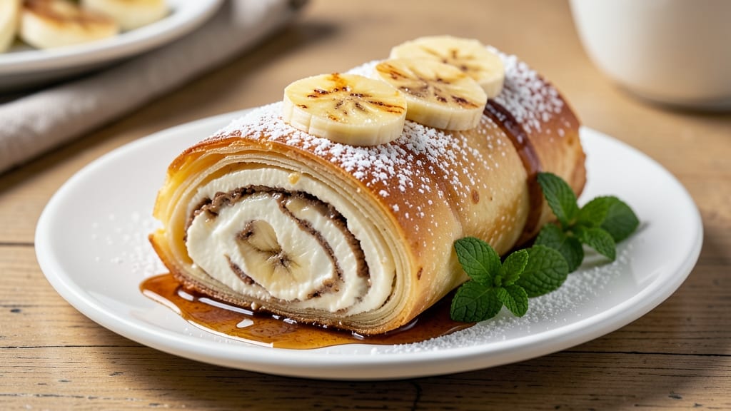 Banana Cream Cheese Rolls Recipe: Swirled Gooey Layers in 25 Minutes