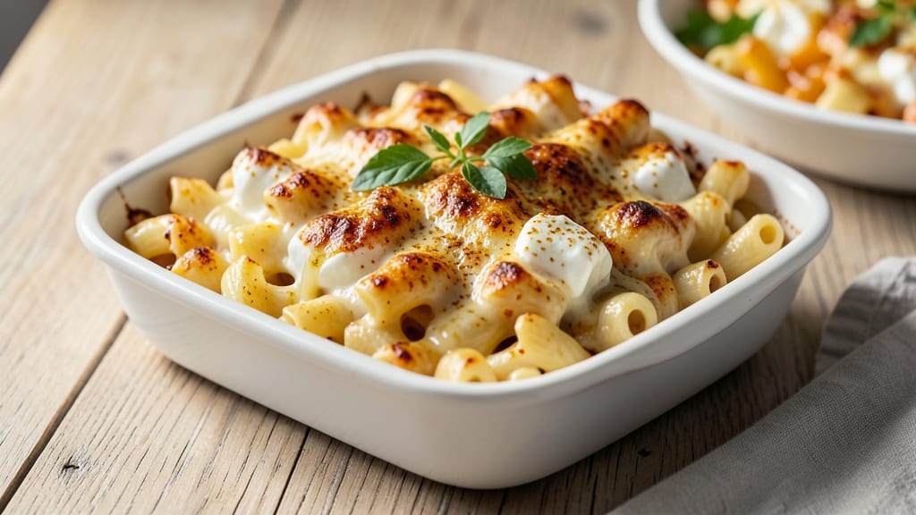 Baked Mac and Cheese Recipe with Dry Mustard: Nutty-Kick Crisp-Top Cheesecake Texture