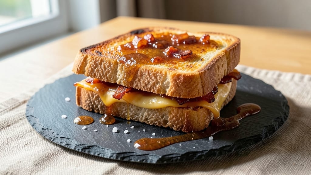 Bacon Jam Grilled Cheese Recipe: Smoky-Sweet Jam and Crispy Bacon Layers