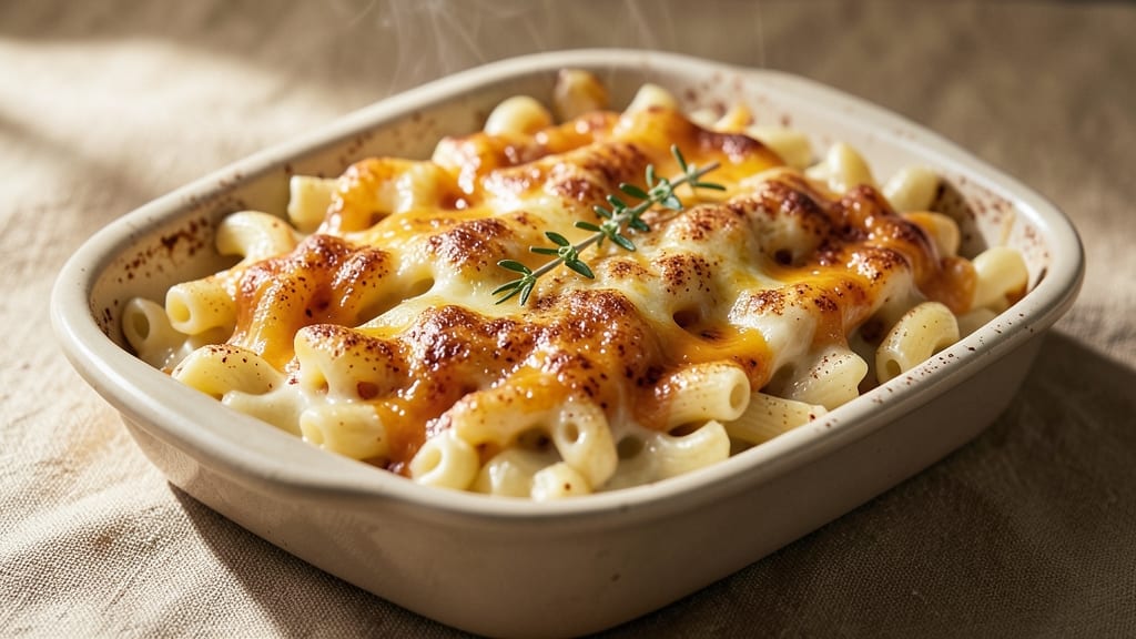 Baked Mac and Cheese Stovetop Recipe: Crispy Top, Stretchy Cheese Pull