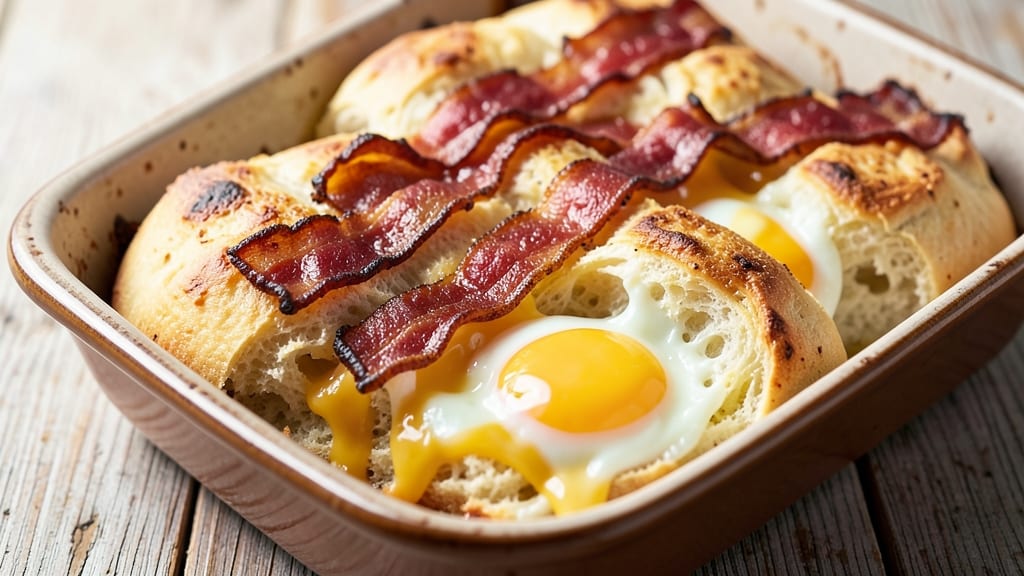 Bacon, Egg, and Cheese Monkey Bread Recipe: Pull-Apart Breakfast Bites With Crispy Edges