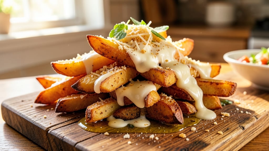 Aussie Cheese Fries Recipe: Crispy Parmesan Crust With Stretchy Cheese Pulls