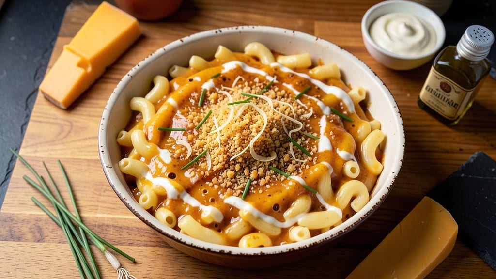 Baked Mac and Cheese Recipe with Cheddar Cheese Soup: Crispy Top, Melty Pull-Apart Magic